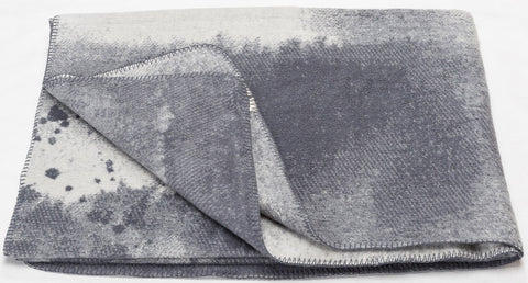 SAVONA Cotton Velour Throw | Plaid | Grey | 150 x 200 cm