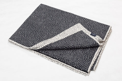 VELVET Cotton Throw | Charcoal | 135 x 200 cm