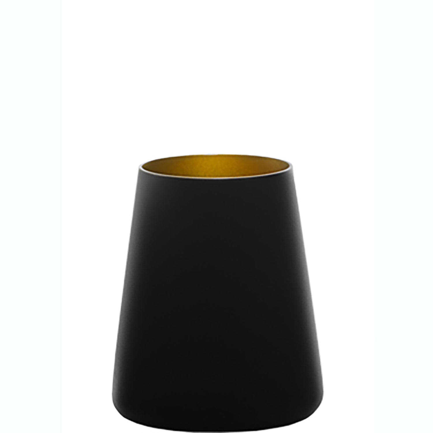 Stoelzle® Power Stemless Black/Gold Glass (set of 6)