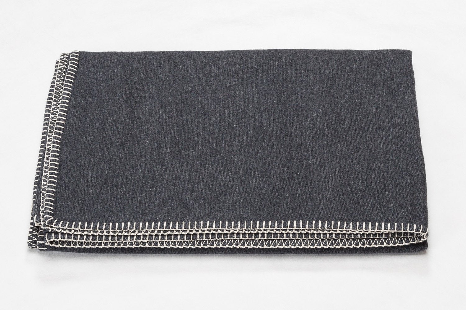 SYLT Cotton Flannel Throw | Anthracite | 140 x 200 cm