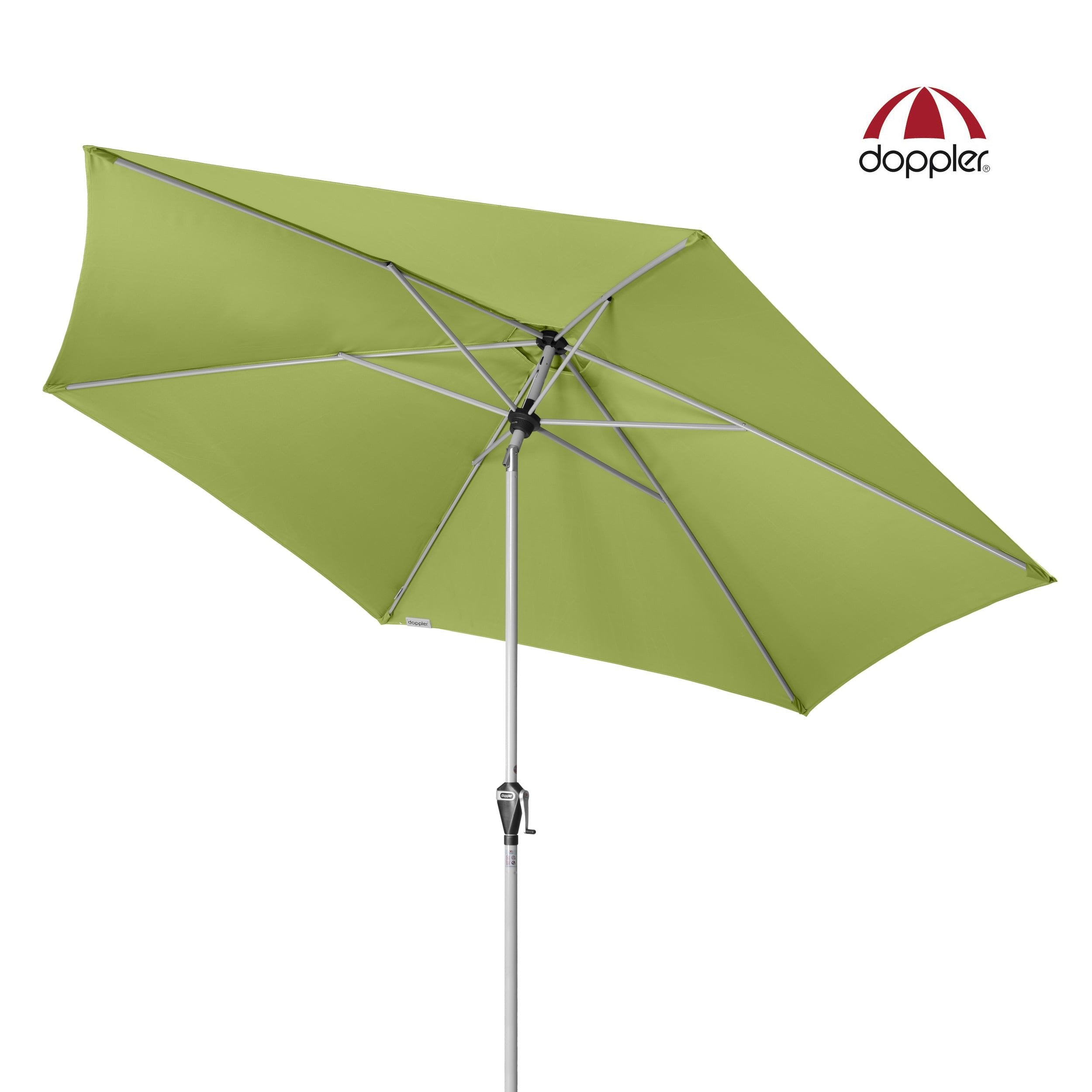 Doppler Outdoor Aluminium Umbrella (Parasol) with Centre Pole Auto-Tilt Mast and UV 50+ protective fabric