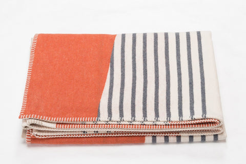 SYLT Cotton Flannel Throw | Terracotta | 140 x 200 cm