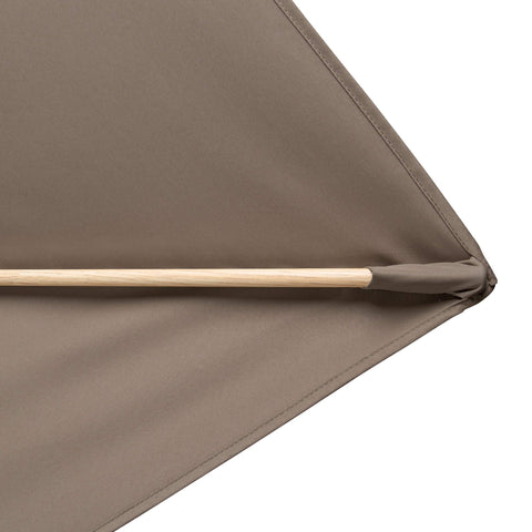 Parasol Aluminium Ash-Wood (Alu-Wood) Square 300x200cm