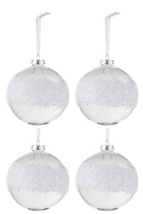 XMAS BAUB SUG MID GL CL M (10x10x20cm)