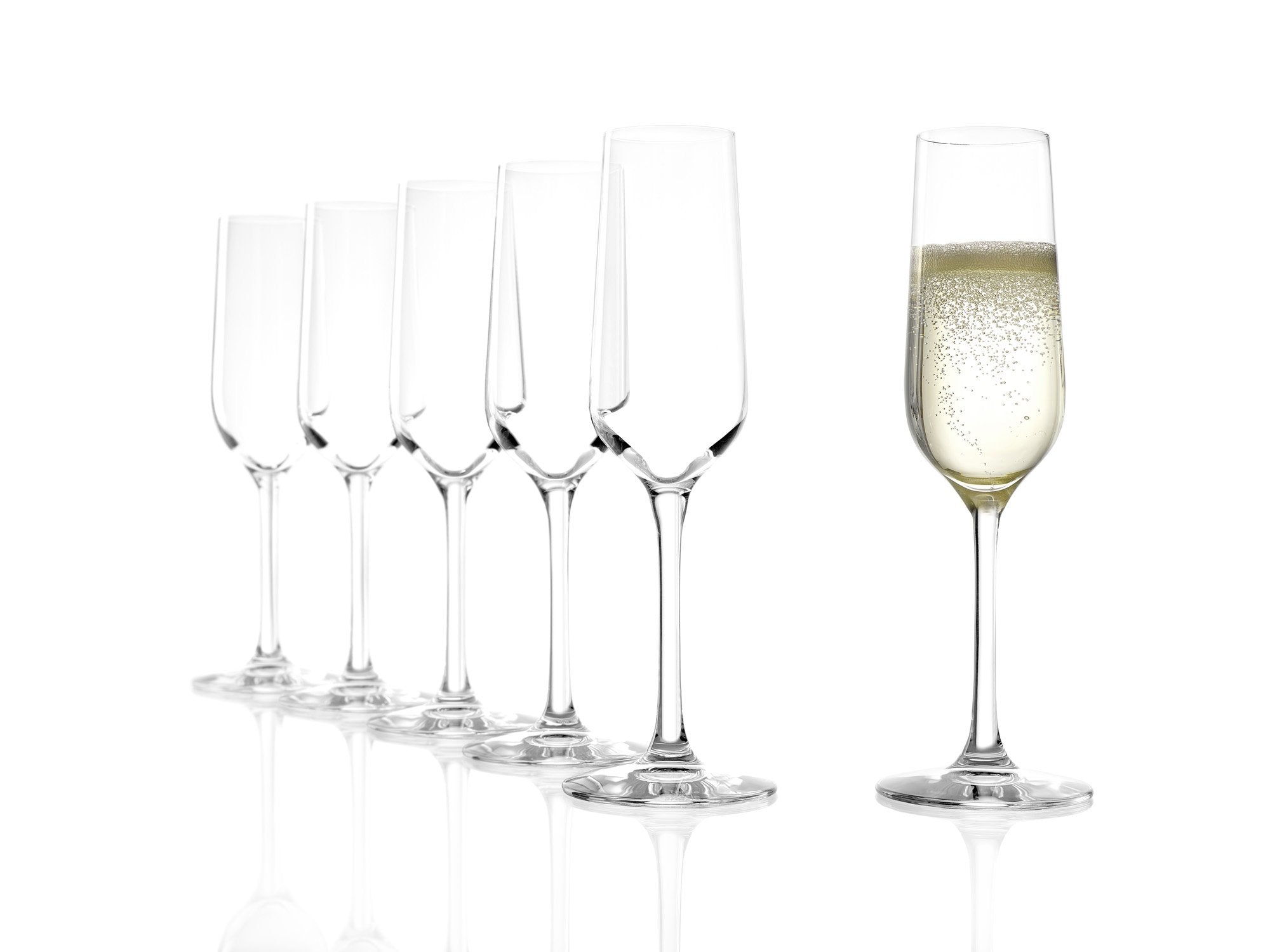 Stoelzle Revolution Champagne Sparkling Glass Lead Free Crystal