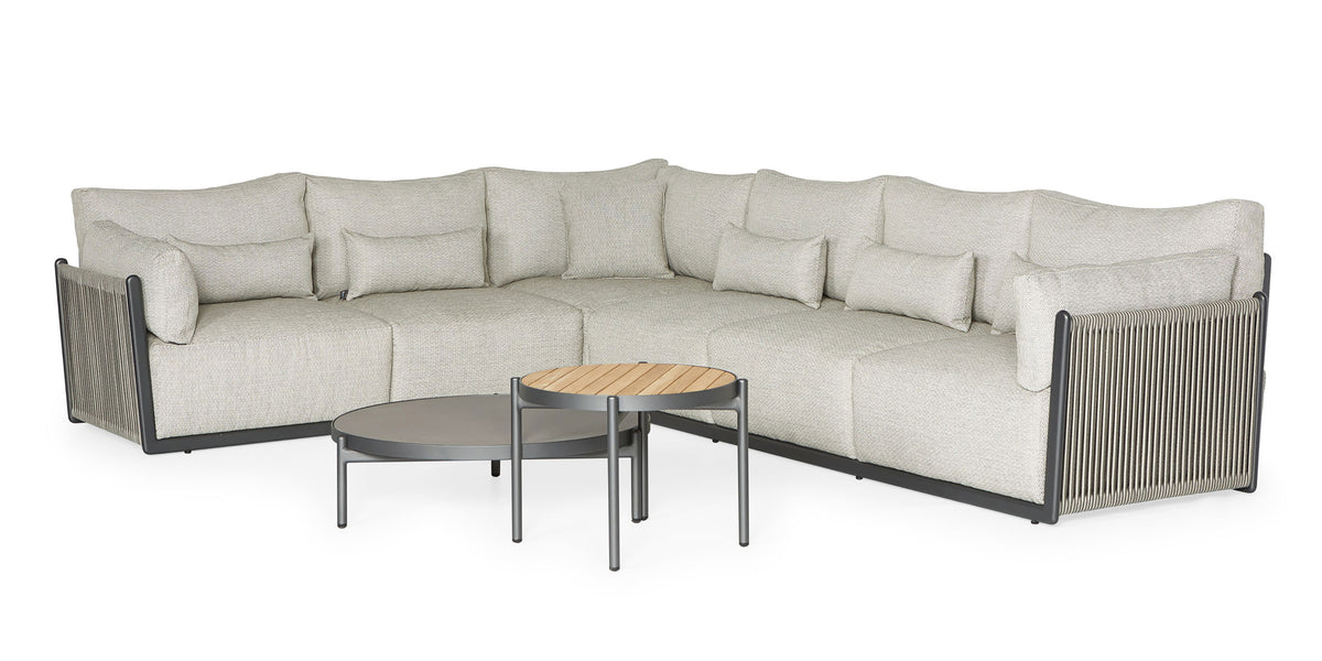 Sorrento Patio Outdoor 5-seater Lounge Set