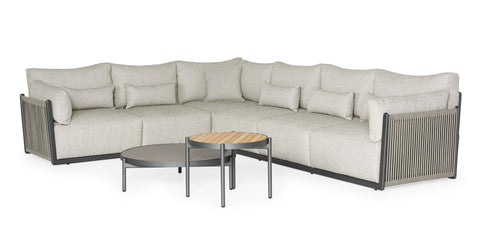 Sorrento Patio Outdoor 5-seater Lounge Set