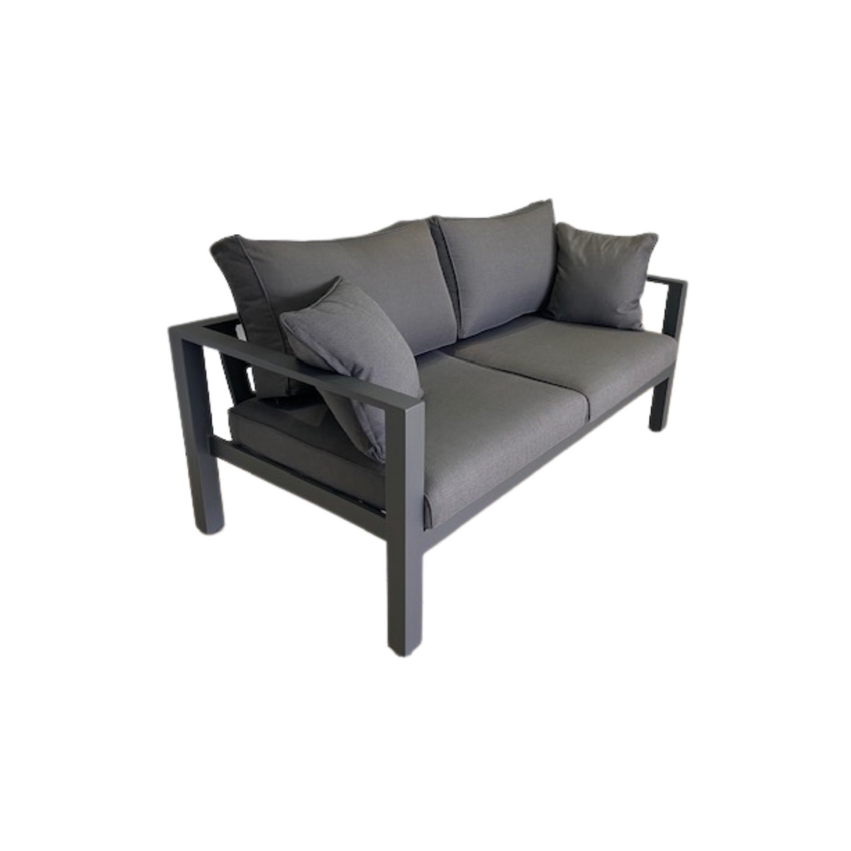 Merida 2 seater bench Matt royal grey |anthracite fabric