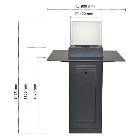 Pellet Heater | Bar Table | with Tableplate
