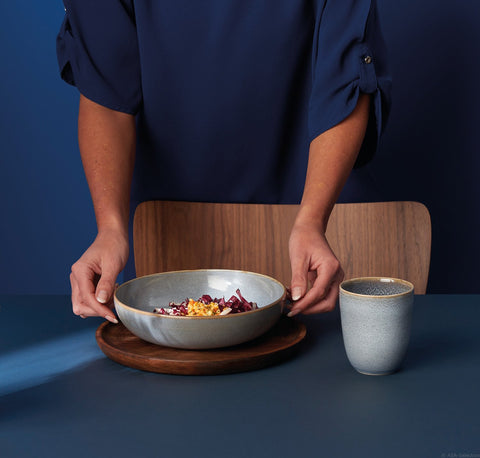 Saisons Denim Gourmet Dinner Plate